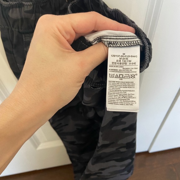 GAP Kids Boys Everyday Camo Print Draw String Pull On Jogger Pants - Picture 5 of 6